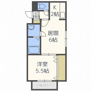 グロワール南郷の物件間取画像