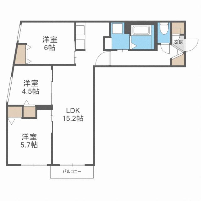 Ｃｏｍｆｙ栄通の物件間取画像