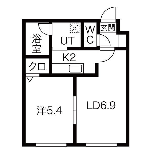 ブランノワール本郷通の物件間取画像