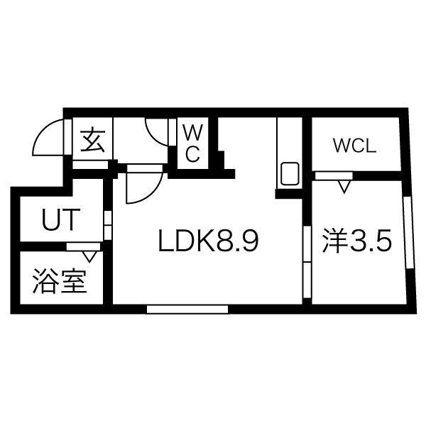 カーサAT南郷の物件間取画像