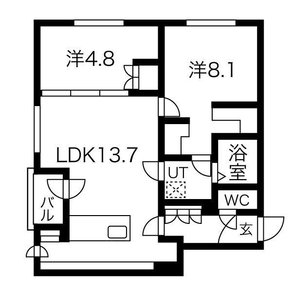 COMSAP新札幌　Ⅱの物件間取画像