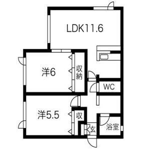 セレス菊水元町の物件間取画像