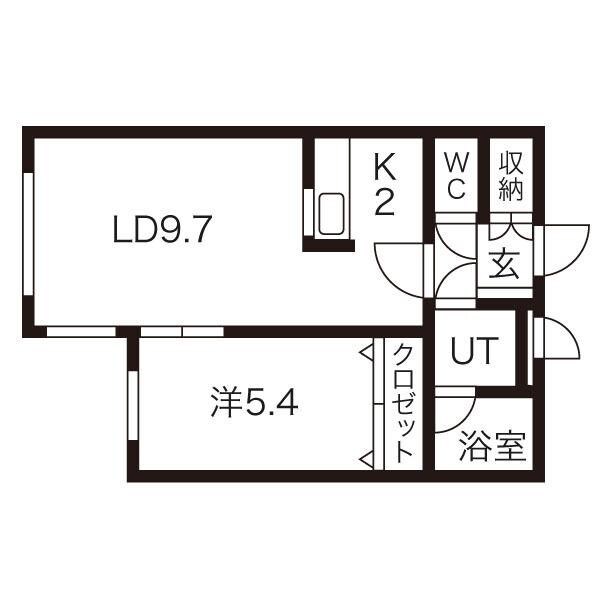 ロコベルソ厚別西の物件間取画像