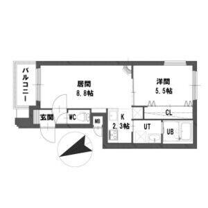 グランメール南郷12南の物件間取画像