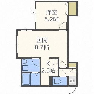 カーム黄金南の物件間取画像