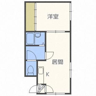 ル・ウェスト円山の物件間取画像