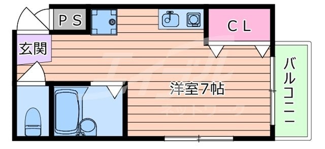 津島ハイツⅡの物件間取画像