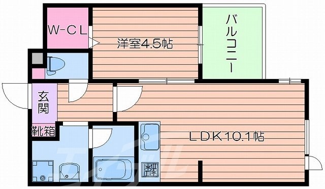 アーバングランデ吹田の物件間取画像