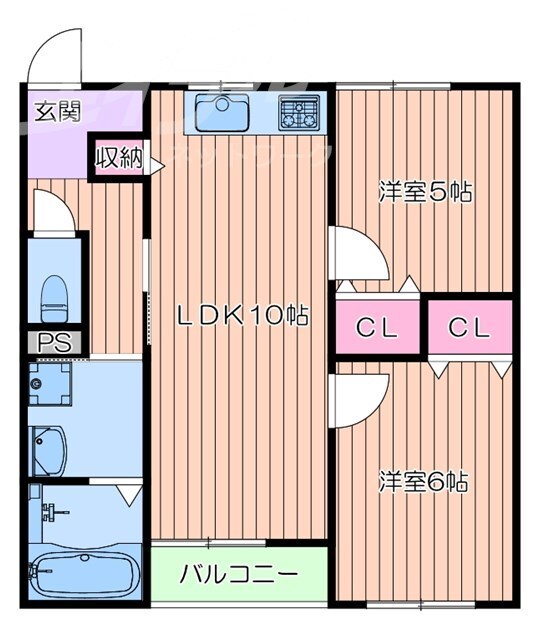 富士林プラザ11番館の物件間取画像