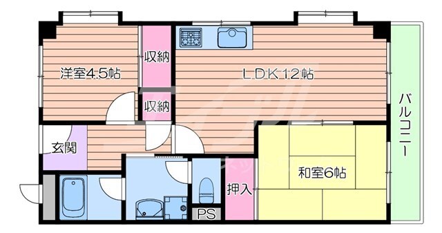 ロイヤル千里丘の物件間取画像