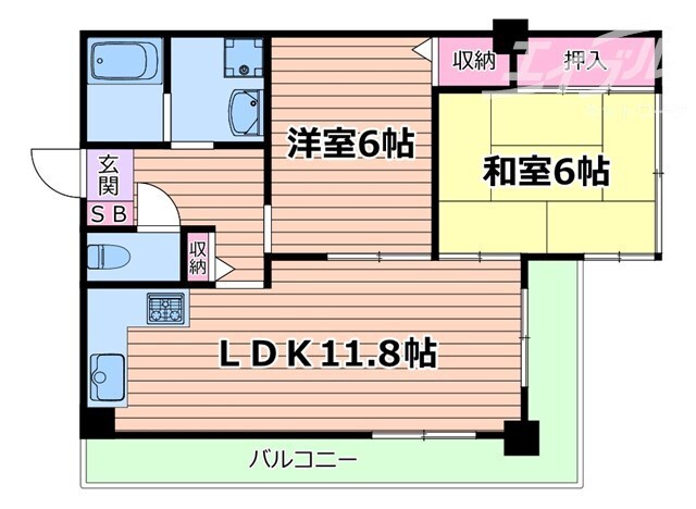 ハイレジデンス大神木の物件間取画像