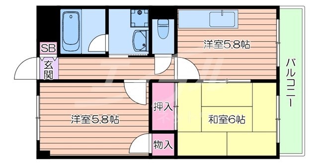 ピュアプレイスの物件間取画像