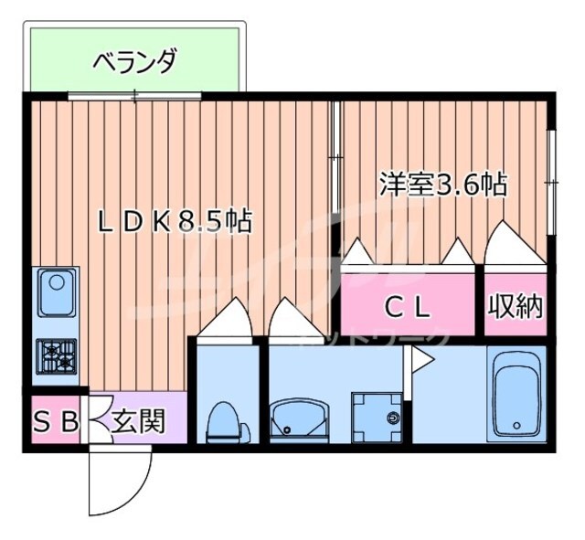 GRANDIR吹田の物件間取画像