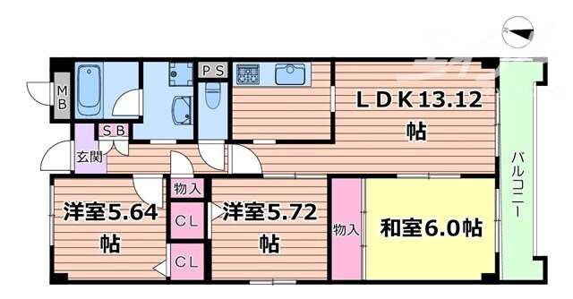 大井路の物件間取画像