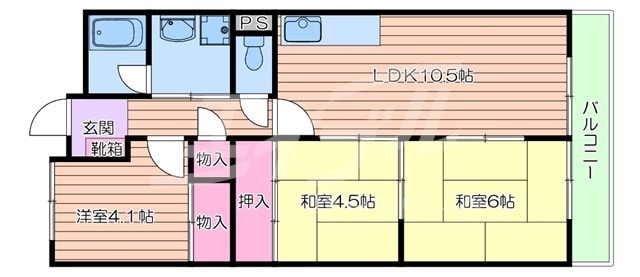 メゾントゥルースの物件間取画像