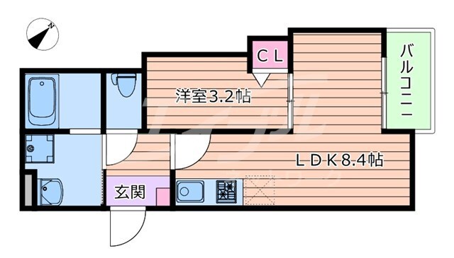 TATERUApartment大道南1丁目の物件間取画像