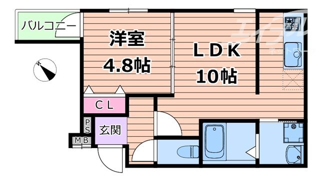 フジパレス吹田寿町Ⅴ番館の物件間取画像