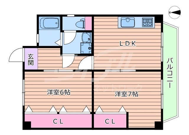 秀英マンションの物件間取画像