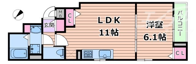 パーチェ エテルノⅡの物件間取画像