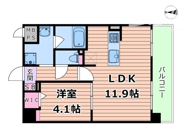 スプランディッド茨木天王の物件間取画像