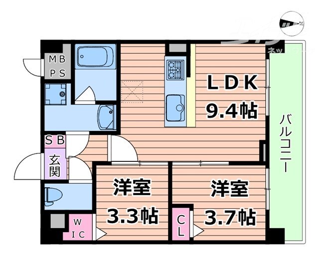 スプランディッド茨木天王の物件間取画像