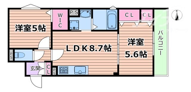 ラモーナ一津屋Ⅰの物件間取画像