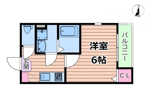 Emia千里丘の物件間取画像