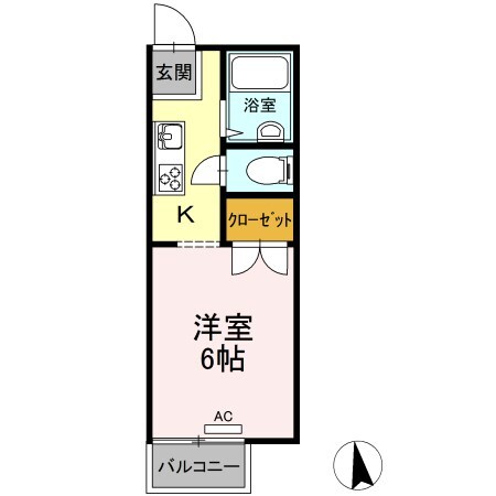 ハイツミナガワの物件間取画像