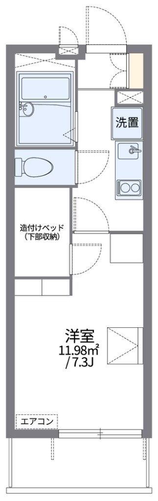 レオパレスＭＩＹＵ０４の物件間取画像