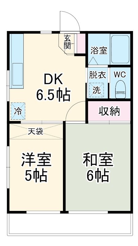 ルーミー甲府116号館の物件間取画像