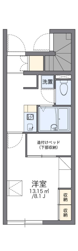 レオパレスＭファインの物件間取画像