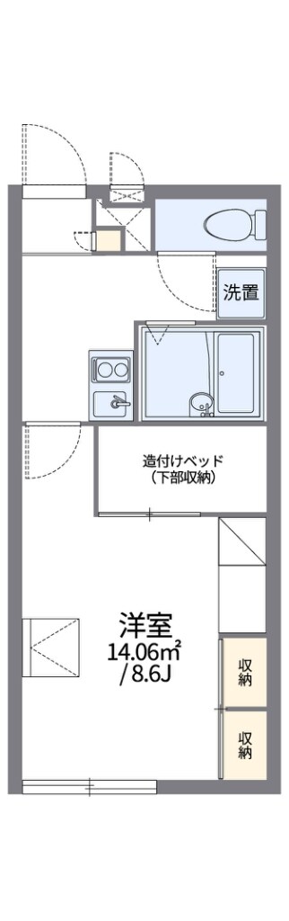 レオパレスＳＩＬＫの物件間取画像