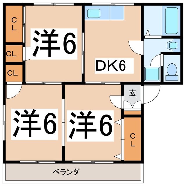 セジュール山田の物件間取画像