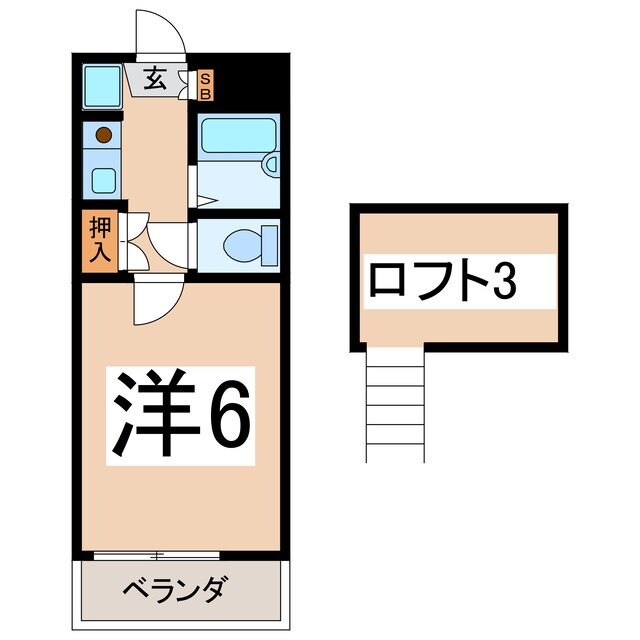 フラットＧの物件間取画像