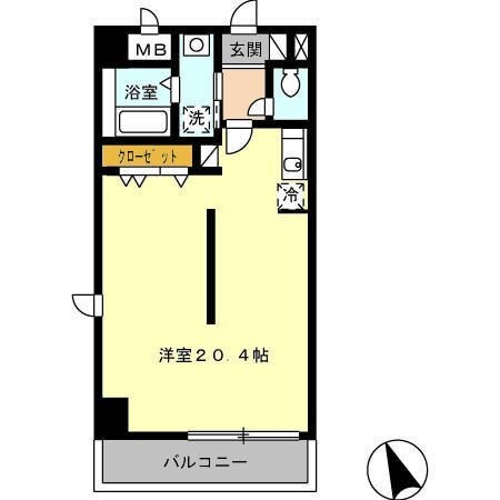 グリーンハイツ北口の物件間取画像