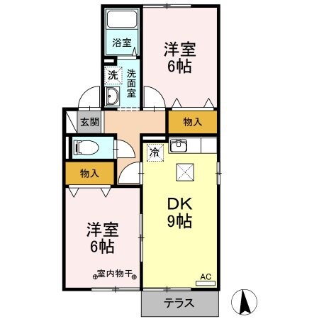 パークハウス高塚　Bの物件間取画像