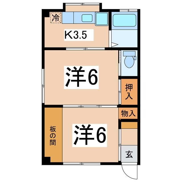 佐野ハイツの物件間取画像