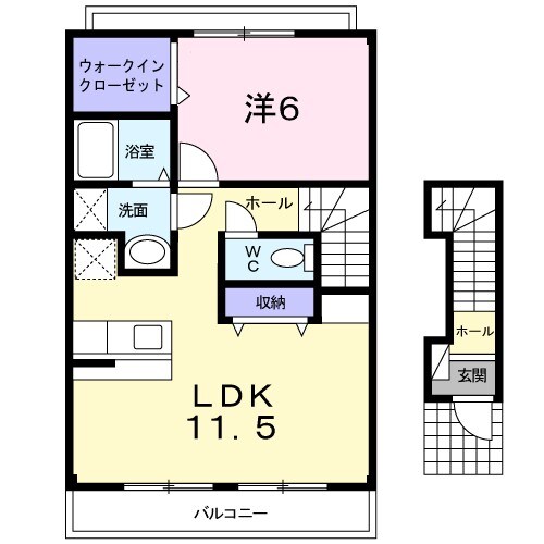 メゾン西河原IIＢの物件間取画像