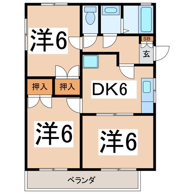 グリーンタウン保坂3の物件間取画像