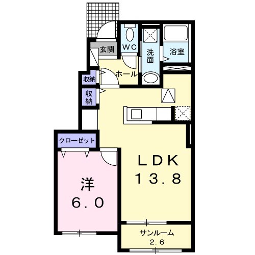 ラフレシールＢの物件間取画像