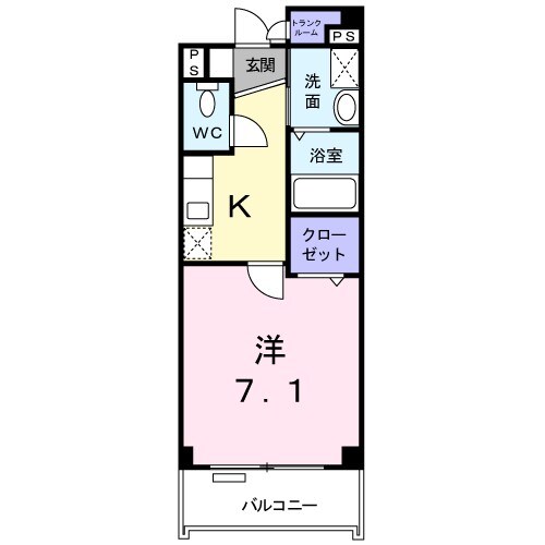 ジュネス湯村の物件間取画像