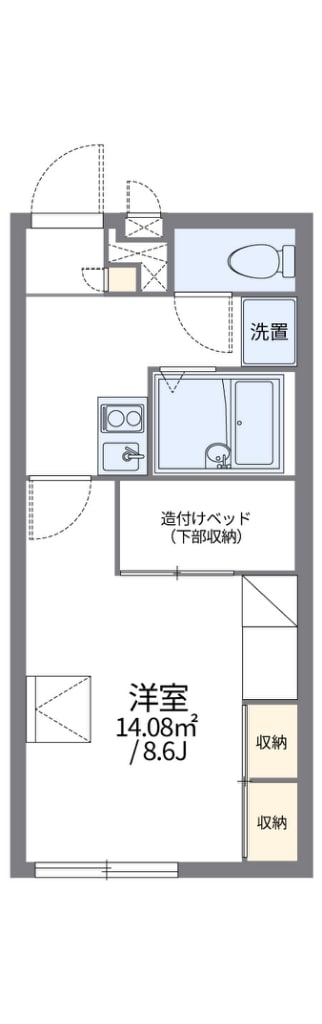 レオパレスファミールの物件間取画像