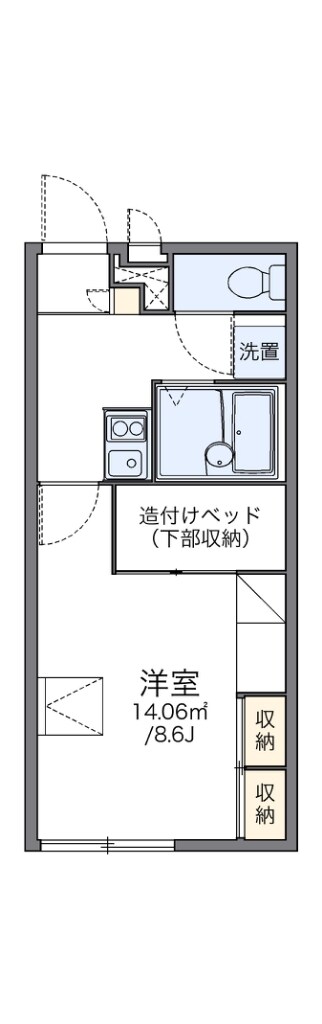 レオパレス緑が丘の物件間取画像