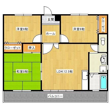 カーム・ファーストKOBAYASHI C棟の物件間取画像