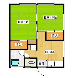 栄光荘の物件間取画像