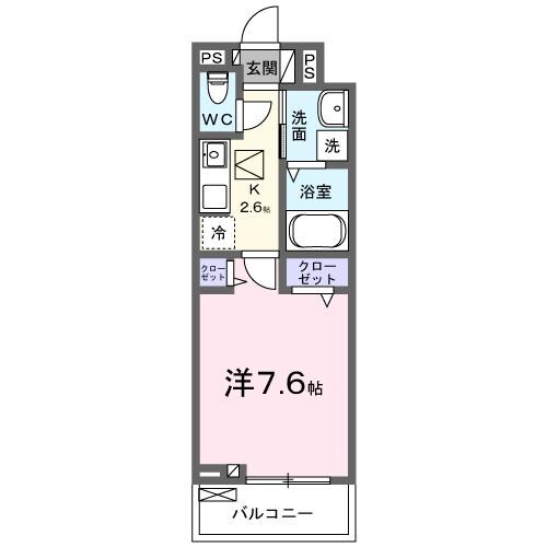 青龍シャトーの物件間取画像