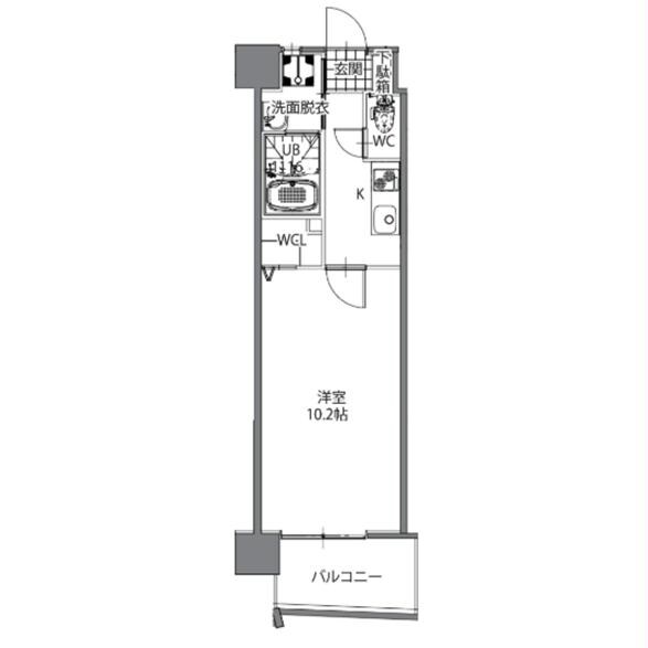 オーヴィジョンクラス下関駅前の物件間取画像