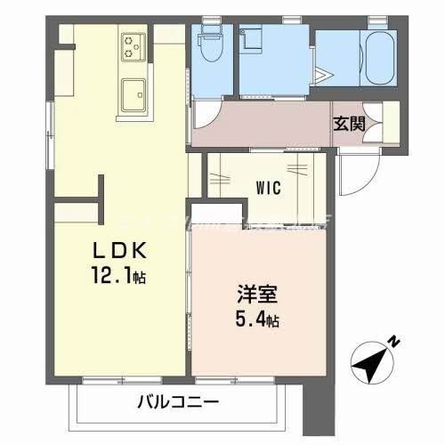 バリュージュ梶谷　E棟の物件間取画像