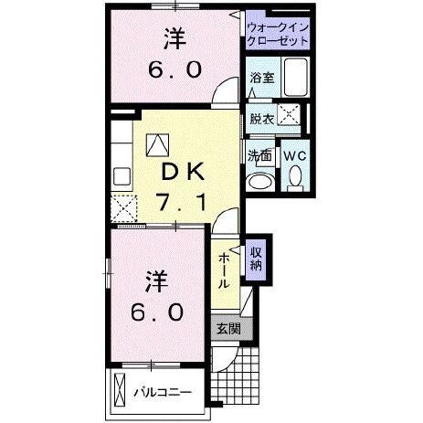 ジェルメ.Kの物件間取画像