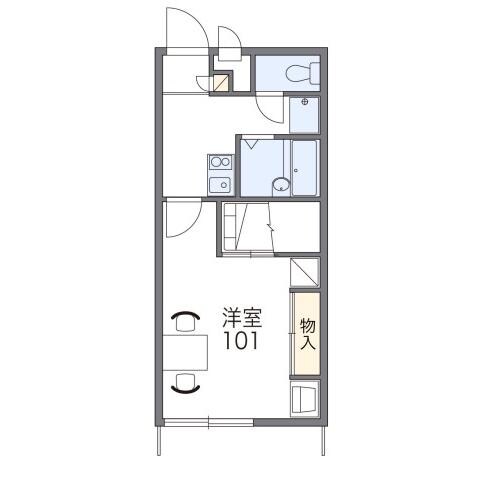 レオパレス松前役場前の物件間取画像